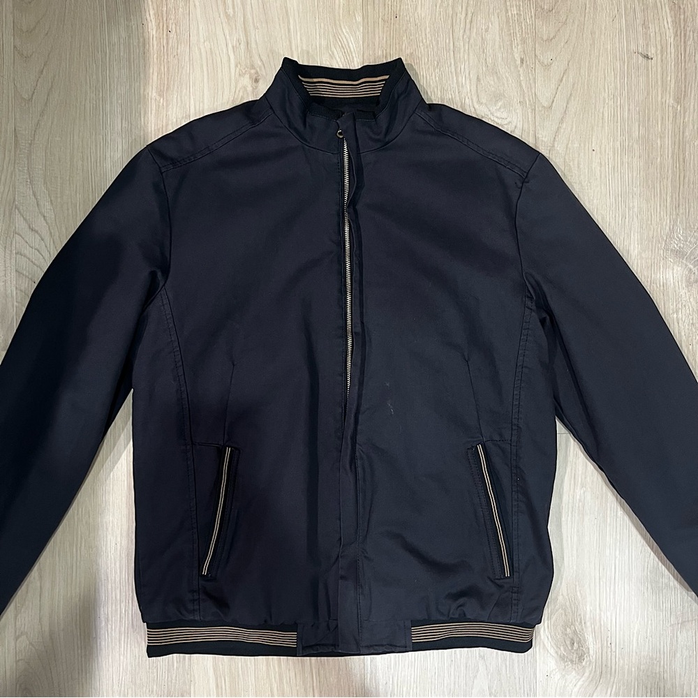Japanese Dark-Navy Varsity Bomber Jacket